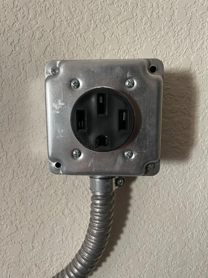 NEMA 14-50 outlet installed for Electrical Panel Upgrade in Lake Charles